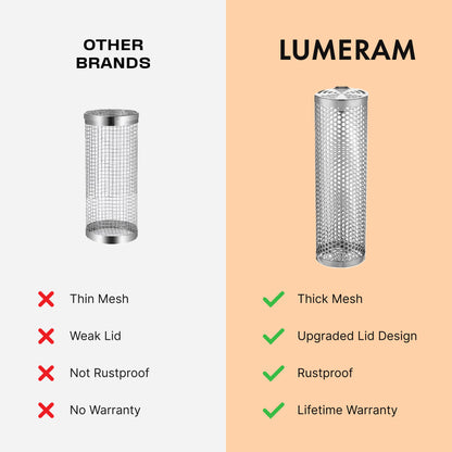LUMERAM Grilling Basket for Grilling Vegetables and Meat
